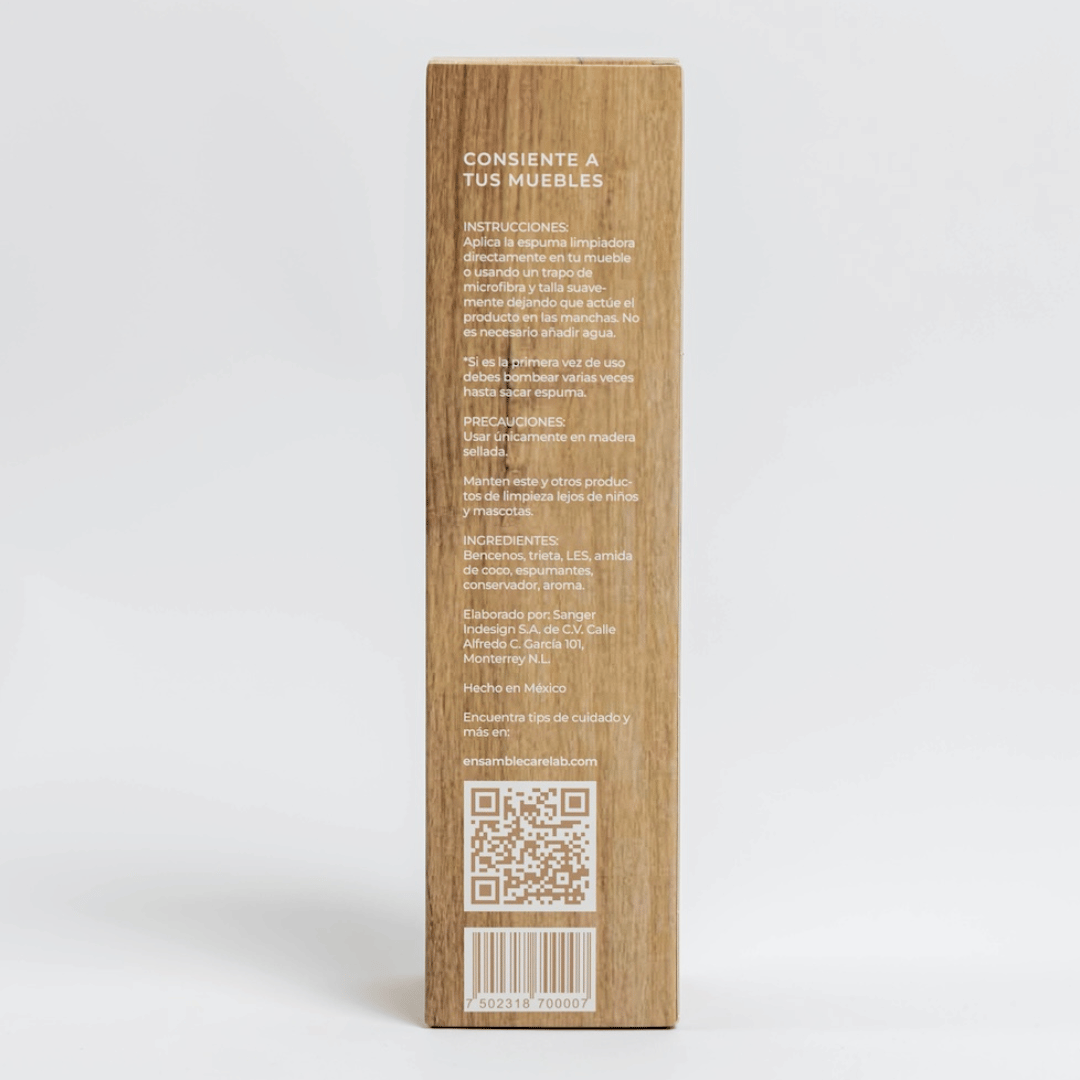 Instrucciones Espuma Limpiadora para Madera 250ml